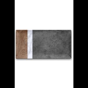 TarHong Melamine Carrara & Stone Plank Platter
